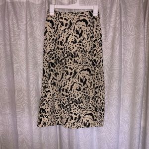 NWOT nasty gal leopard midi skirt
